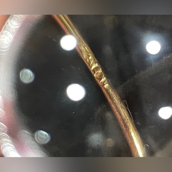 Gold Coral Grapes Earrings - Picture 5 of 6